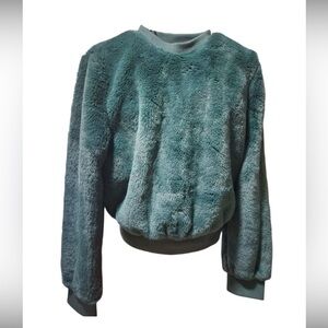 Green fur sweater